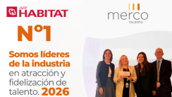 AFP Habitat es N°1 en Merco Talento